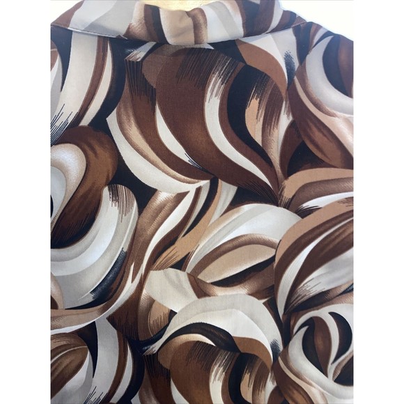 D’Accord Half Button Short Sleeve Polo Brown Mens Large - Picture 6 of 6